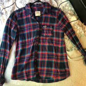 Hollister plaid button-down shirt